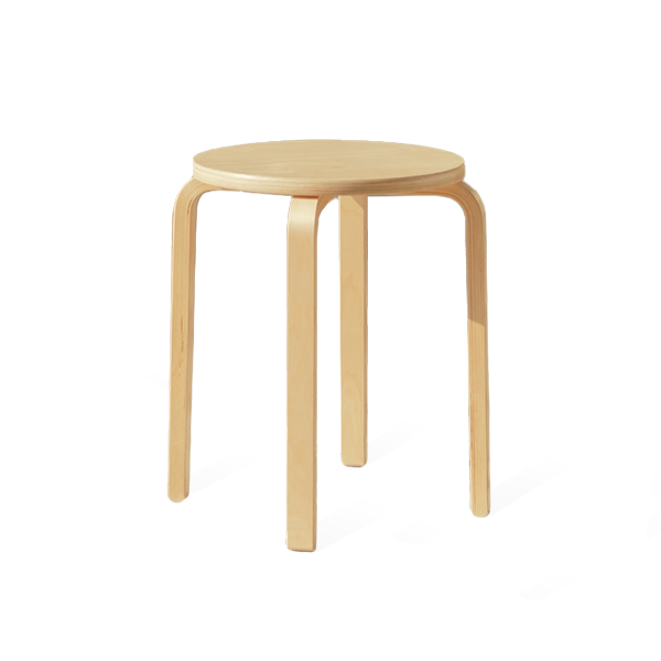 brown wooden stool