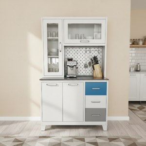 Home double door cabinet with drawers