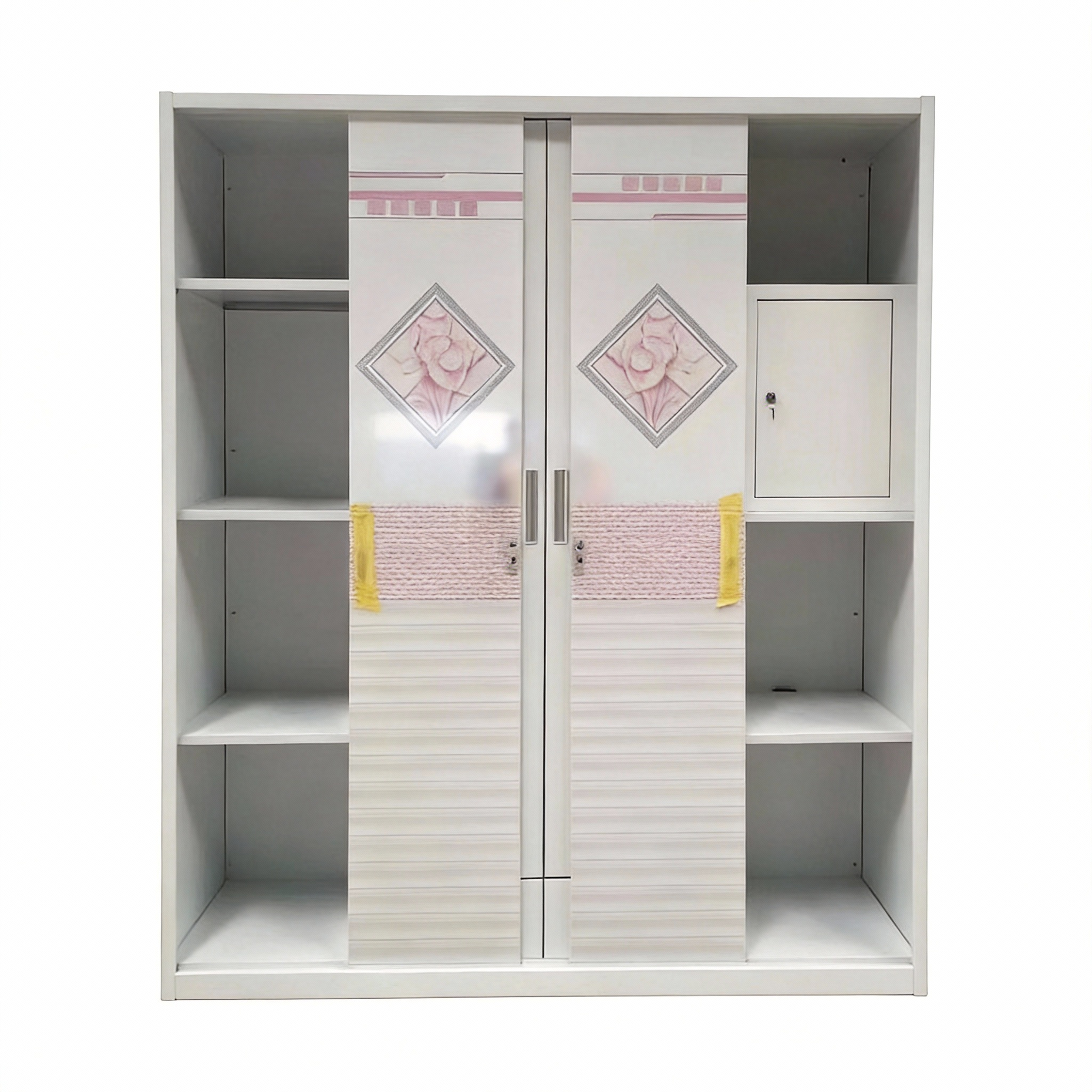 four door sliding door wardrobe with open top design four door sliding door wardrobe with open top design